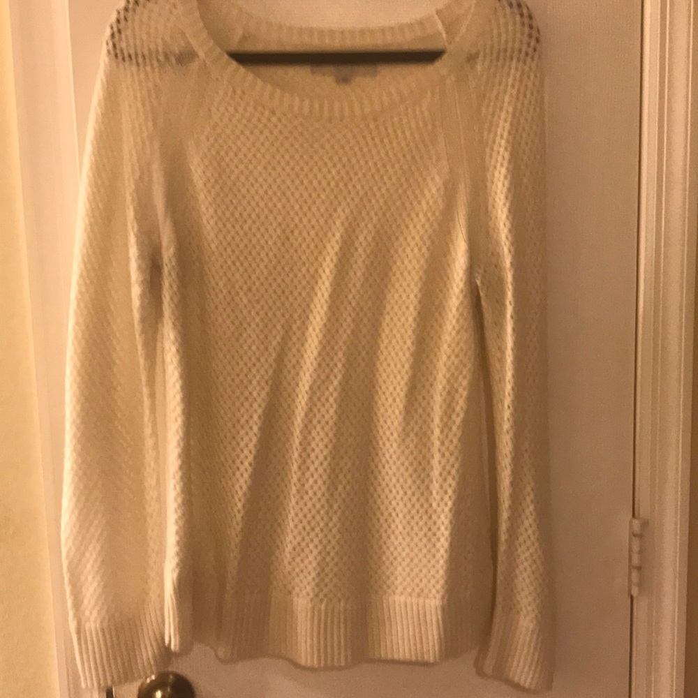Cream crew neck sweater